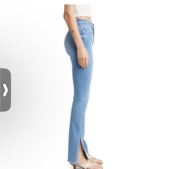 Frame Le Super High Mini Boot Slit-Hem Jeans In Danbury 26 - Picture 12 of 12